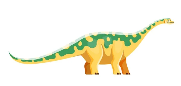 Cartoon Opisthocoelicaudia Dinosaur Character Extinct Beast Animal Prehistoric Creature Ancient — Stockvector