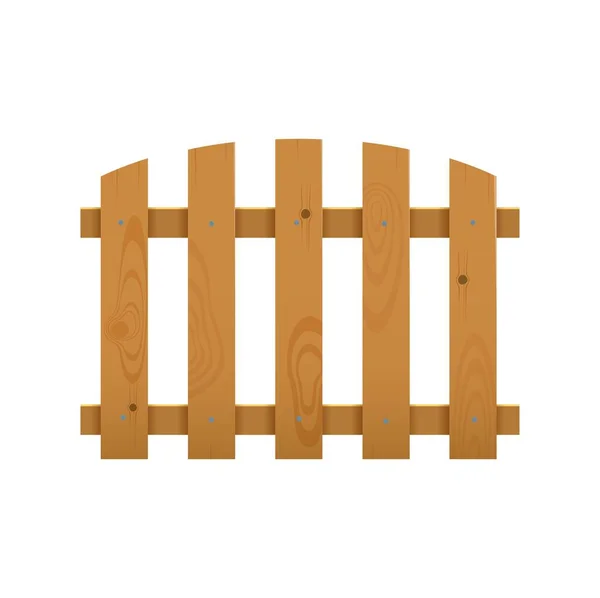 木製の柵 ファームガーデンの柵や板の境界線 牧場の境界線 村の家の庭フェンシングや農村部のバンカー孤立ベクトルセクション 田舎の家の壁や素朴な木製のフェンス — ストックベクタ