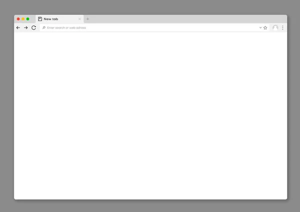 Interfejs Przeglądarki Internetowej Makieta Interfejsu Lub Zakładka Strony Internetowej Szablon — Wektor stockowy