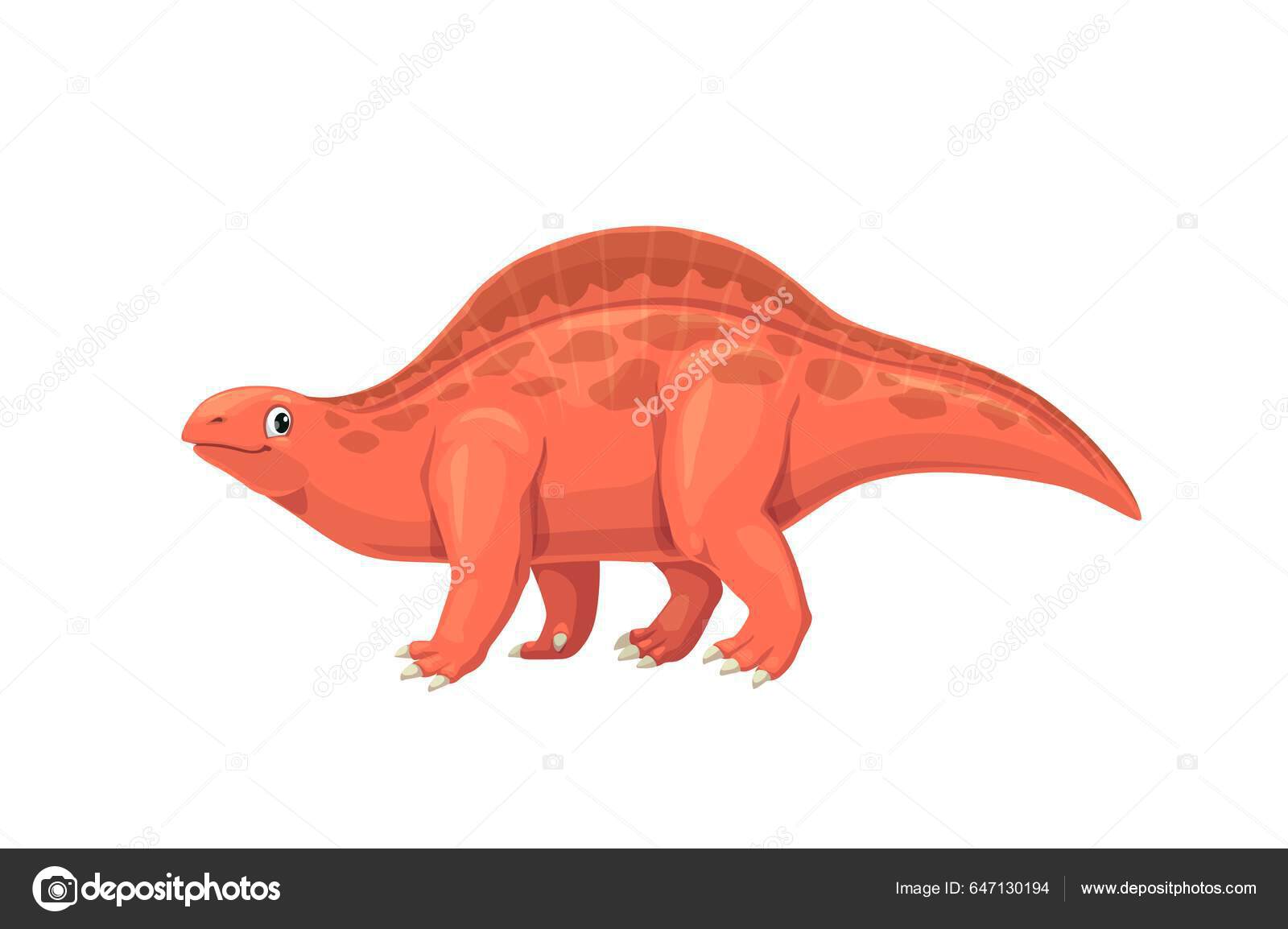 Personagem de desenho animado do espinossauro animal pré-histórico