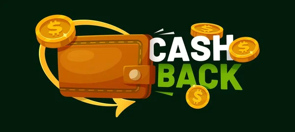 Servizio Cashback Carta Credito Debito Con Monete Restituite Sul Conto — Vettoriale Stock