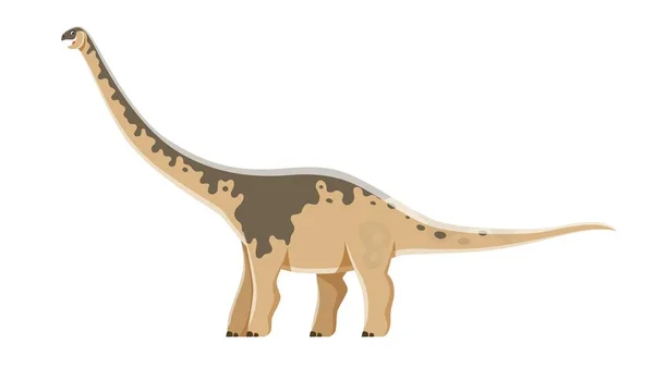 Dinosaurus Stripfiguur Paralititaan Jurassic Schattig Dino Dier Vector Kind Speelgoed — Stockvector