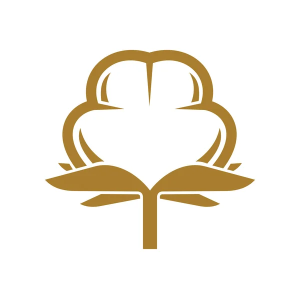 Бавовняна Ікона 100 Біоорганічна Квітка Екологічний Символ Векторна Лінія Піктограма — стоковий вектор