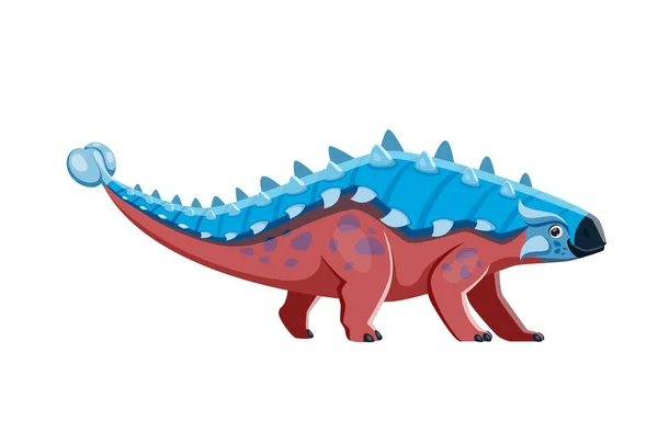 Dessin Animé Personnage Dinosaure Monstre Préhistorique Bête Époque Jurassique Reptile — Image vectorielle