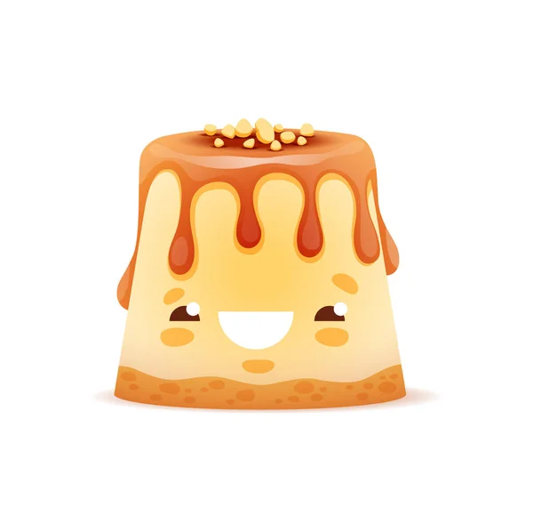 Bolo De Comida Fofa Com Fruta Doce Sobremesa Kawaii Desenho