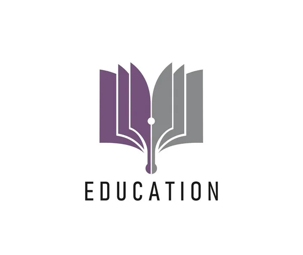 Εκπαιδευτικό Εικονίδιο Βιβλίου Για Βιβλιοθήκη Αποθήκη Λεξικό Σχολικό Πανεπιστημιακό Διανυσματικό — Διανυσματικό Αρχείο