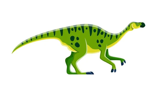 Personagem Dinossauro Dos Desenhos Animados Maiasaura Dino Jurássico Lagarto Extinto — Vetor de Stock