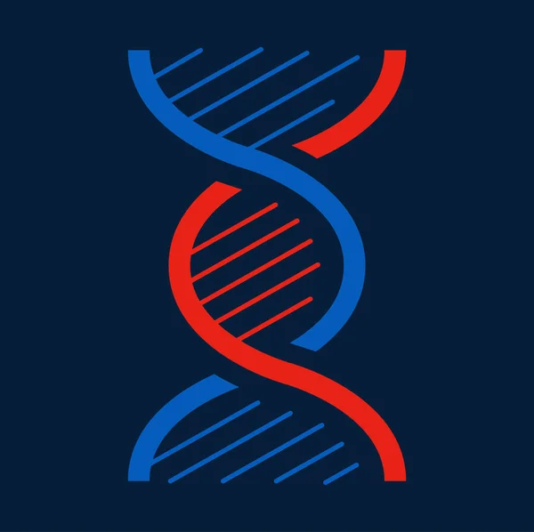 Código Genético Cromosomas Secuencia Adn Retorcidos Células Dibujos Animados Virus — Vector de stock