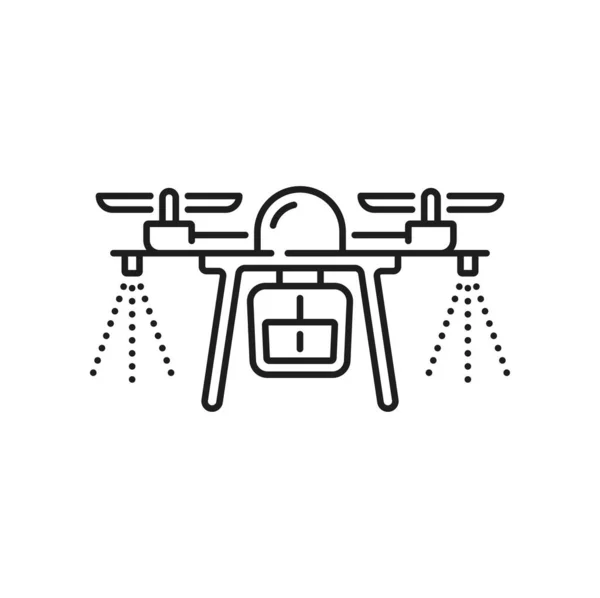 Field Drone Εικονίδιο Του Συστήματος Ψεκαστήρα Γεωργία Άρδευση Πότισμα Και — Διανυσματικό Αρχείο