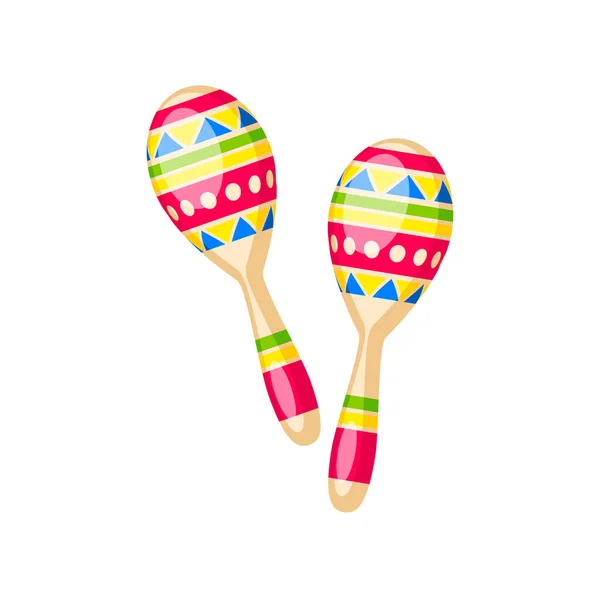 Barranquilla Carnival Holiday Maracas Musical Instrument Colombia Culture Traditional Festival — Stock Vector