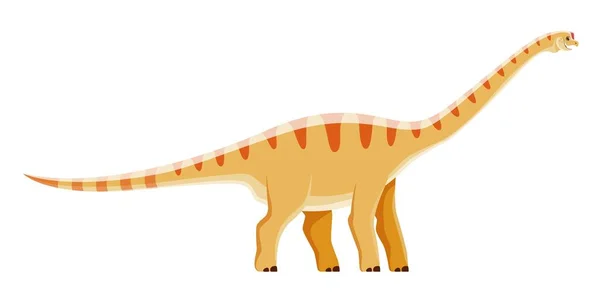 Cartoon Aragosaurus Dinosaurus Karakter Jurassic Dino Schattig Reptiel Vector Kinderen — Stockvector