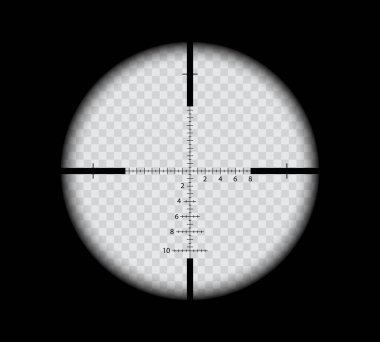 Askeri keskin nişancı dürbünü, hedefin çapraz görüş açısı, vektör nişan reaksiyonu. Keskin nişancı dürbünü dürbünü ya da optik teleskop hedef bulucu ve mesafe ölçer hedefli tüfek çapraz hedefi