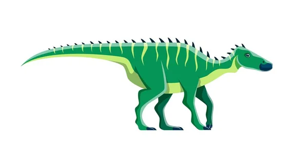 Cartoon Shantungosaurus Dinosaur Character Cute Jurassic Dino Vector Kids Toy — Stock Vector