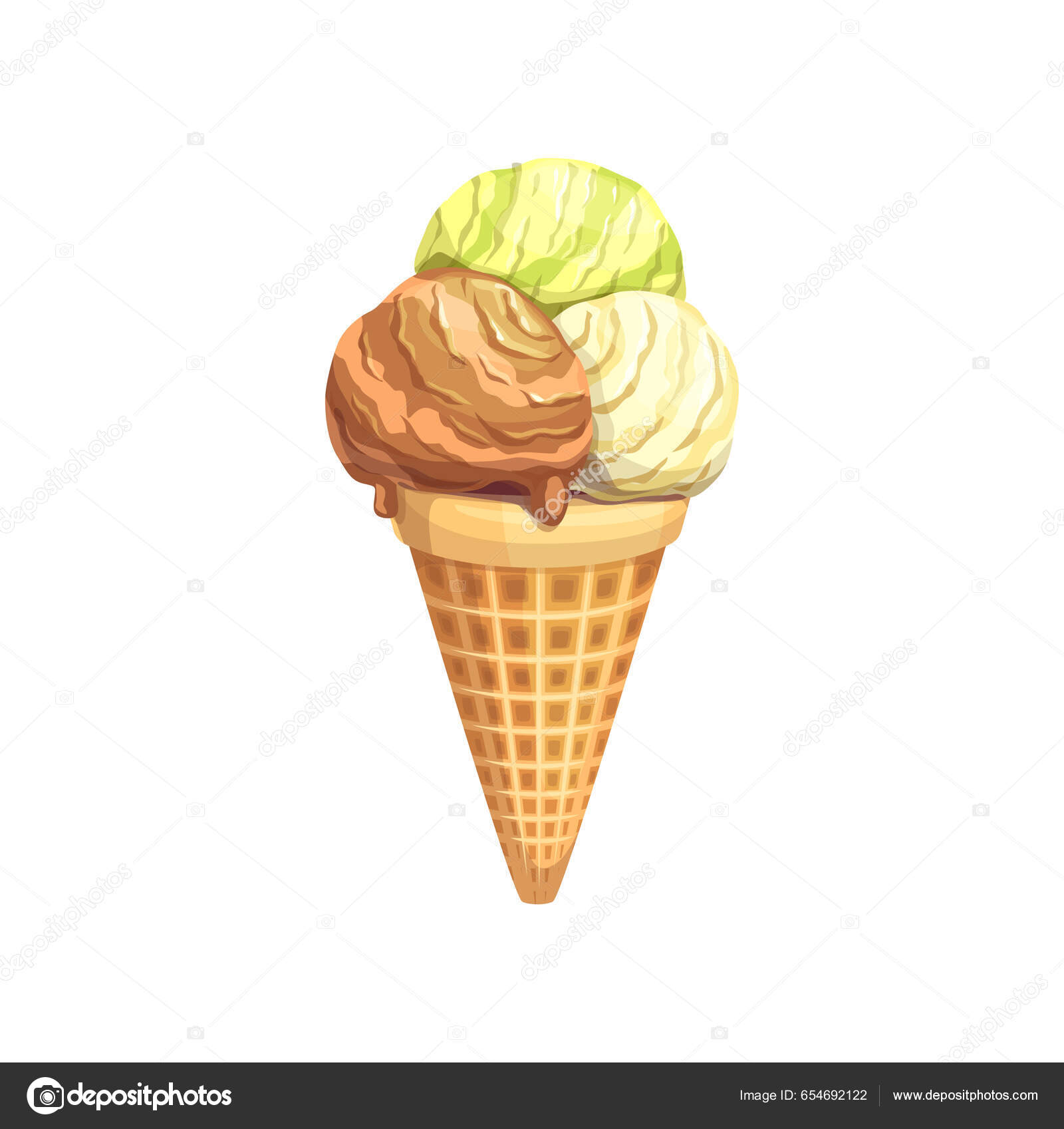 Encontre dois mesmos desenhos animados de sorvete, sundae e suco