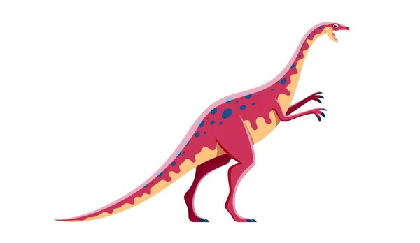 Мультяшный Динозавр Персонаж Анхизавр Дети Юрский Милый Динозавр Векторная Коллекция — стоковый вектор
