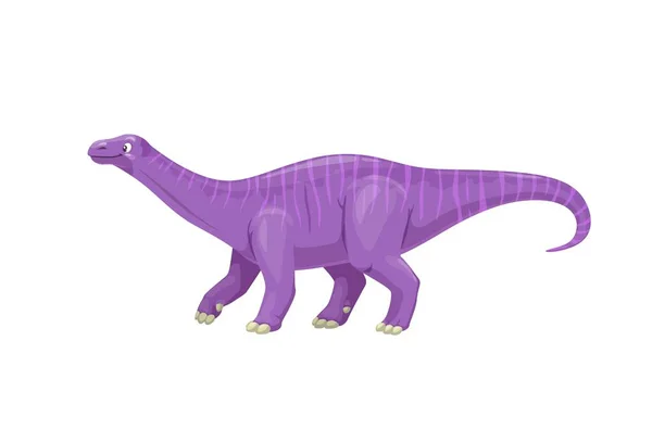漫画の黒色恐竜のキャラクター 基盤的な竜脚類の恐竜の孤立したベクトル属は三畳紀後期に住んでいた 南アフリカの先史時代の草食動物 — ストックベクタ