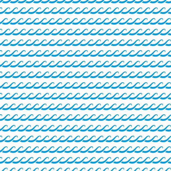Błękitne Fale Morskie Oceaniczne Płynny Wzór Wektorowe Tło Falą Wodną — Wektor stockowy