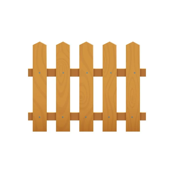木制栅栏 村主庭院栏杆 农场屏障或农场花园栅栏 房屋外墙或隔离病媒区段 牧场乡村围栏或带有木板和钉子的围栏 — 图库矢量图片
