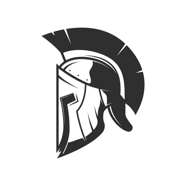 Рыцарский Шлем Средневековые Геральдические Доспехи Векторный Древний Шлем Шлейфом Гребне — стоковый вектор