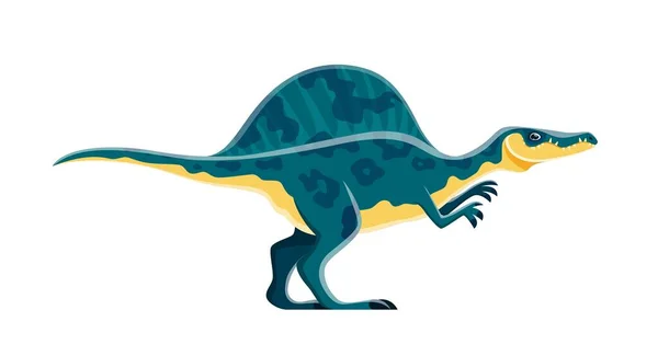 Cartoon Dinosaur Character Oxalaia Dino Jurassic Collection Vector Kids Cute — Stock Vector
