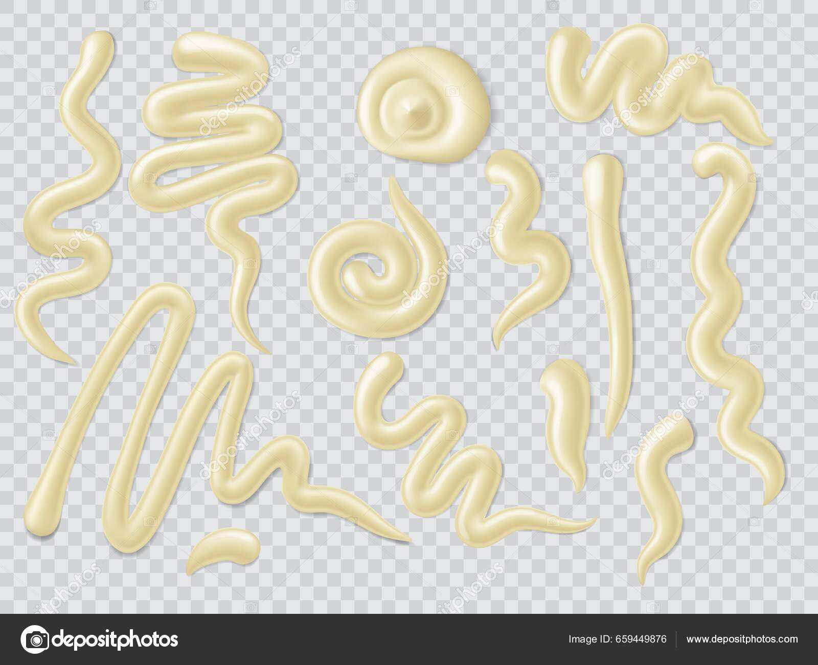 Mayonnaise Drops Spills Splashes Stains Smears Spatter Mayonnaise Sauce