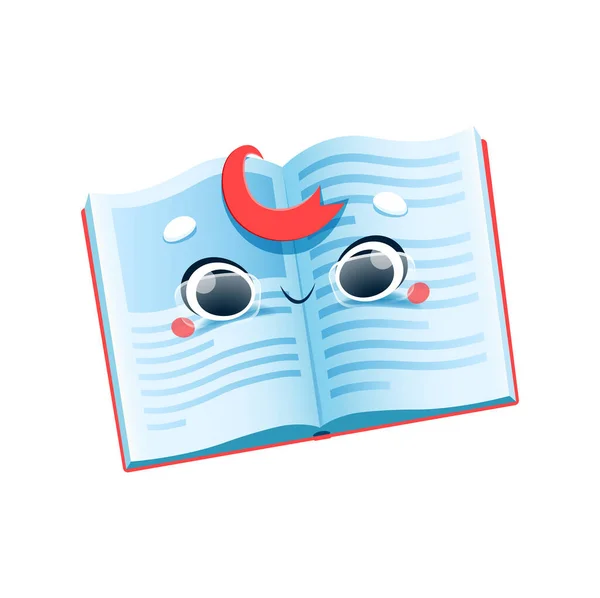 Desenhos Animados Personagem Livro Didático Educação Escolar Livro Vetorial Com — Vetor de Stock