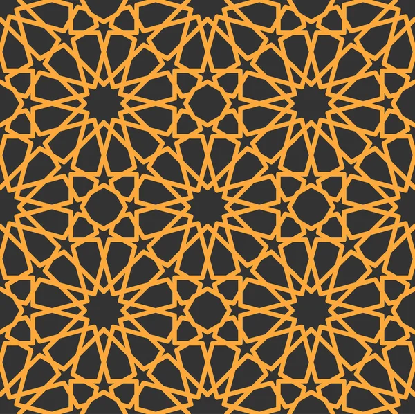 Mashrabiya Arabesque Motif Arabe Fond Islamique Sans Couture Décoration Fenêtre — Image vectorielle