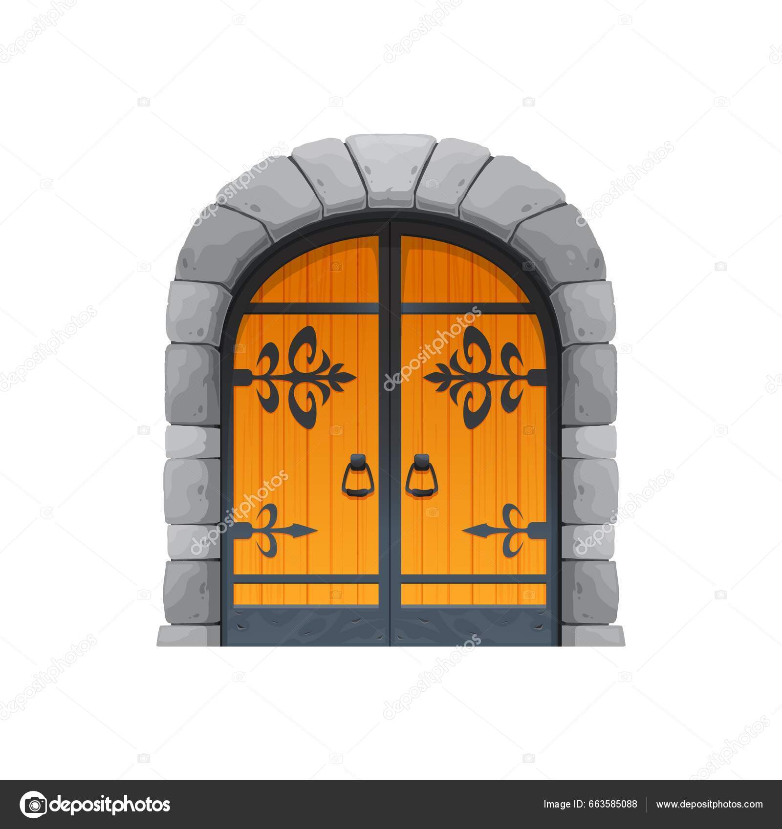Fantasy medieval game assets Royalty Free Vector Image