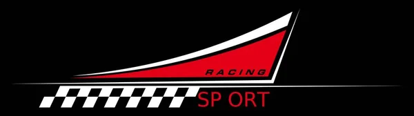 Sport Car Racing Emblem Drifting Vehicle Sticker Line Decal Vector — Stock Vector
