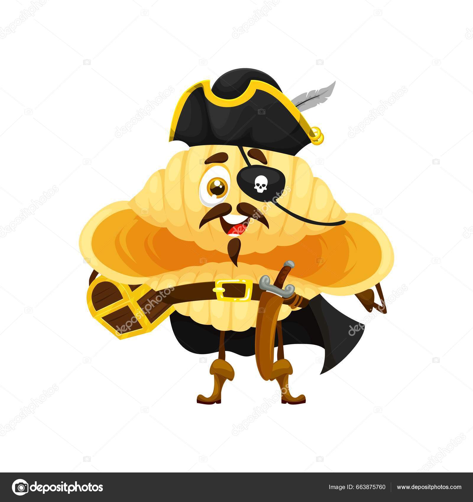 Um pirata à procura de jogo de ouro