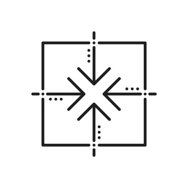 Ölçeklendirme Simgesi Yeniden Boyutlandırma Modu Logo Uygulama Için Modern Küçültme — Stok Vektör