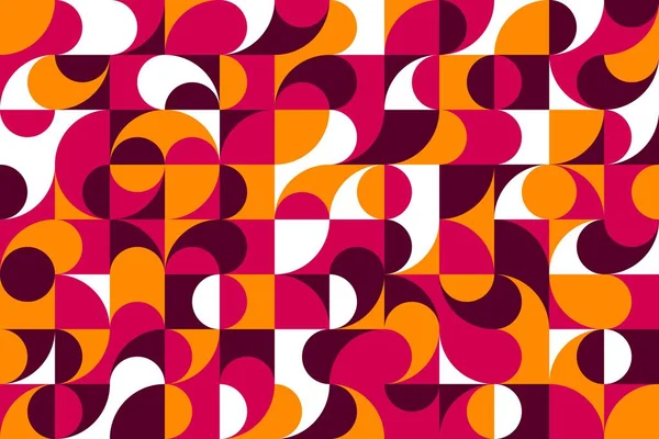 현대적 기하학적 패턴의 배경을 설명하 색깔의 형태는 사각형을 배경으로 빨간색 — 스톡 벡터