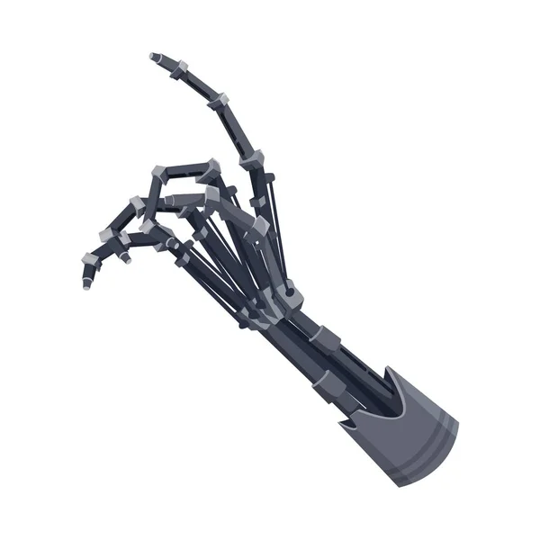Handikappad Man Cyborg Palm Lem Handikappade Invalid Protes Robot Konstgjord — Stock vektor