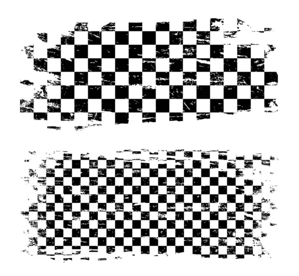 Flaga Wyścigowa Grunge Sporty Motorowe Tle Wyścigi Samochodowe Lub Rowerowe — Wektor stockowy