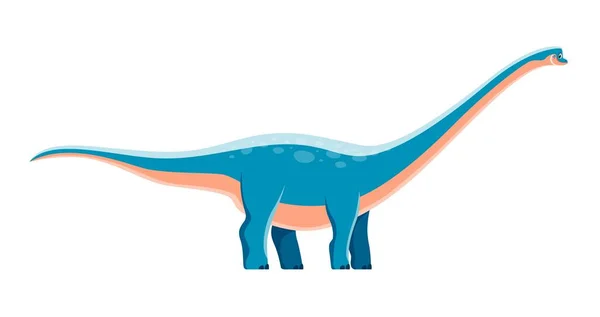 Personagem Dinossauro Dos Desenhos Animados Antarctosaurus Crianças Jurássico Bonito Dino — Vetor de Stock