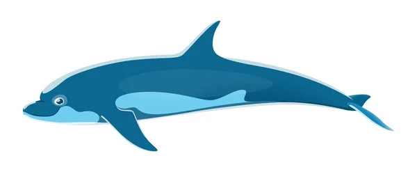 Dauphin Mer Caractère Animal Créature Marine Gracieuse Intelligente Connue Pour — Image vectorielle