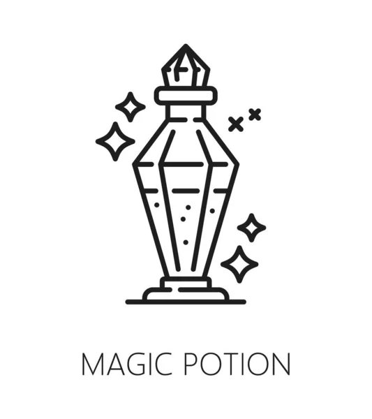 Magiczny Eliksir Magia Magiczna Ikona Ezoteryka Astrologia Tajemnica Eliksir Czarnoksiężnika — Wektor stockowy