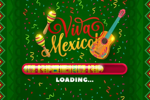 Viva Messico Bar Carico Vacanze Scala Celebrativa Vettoriale Che Mette — Vettoriale Stock