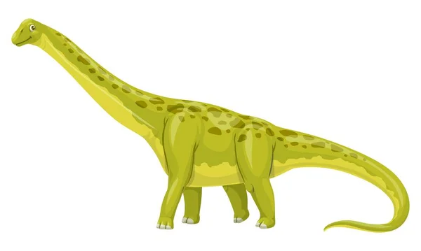 Pelorosaurus Dinosaurus Veselá Kreslená Postava Vyhynulý Dinosaurus Prehistorický Ještěrka Nebo — Stockový vektor