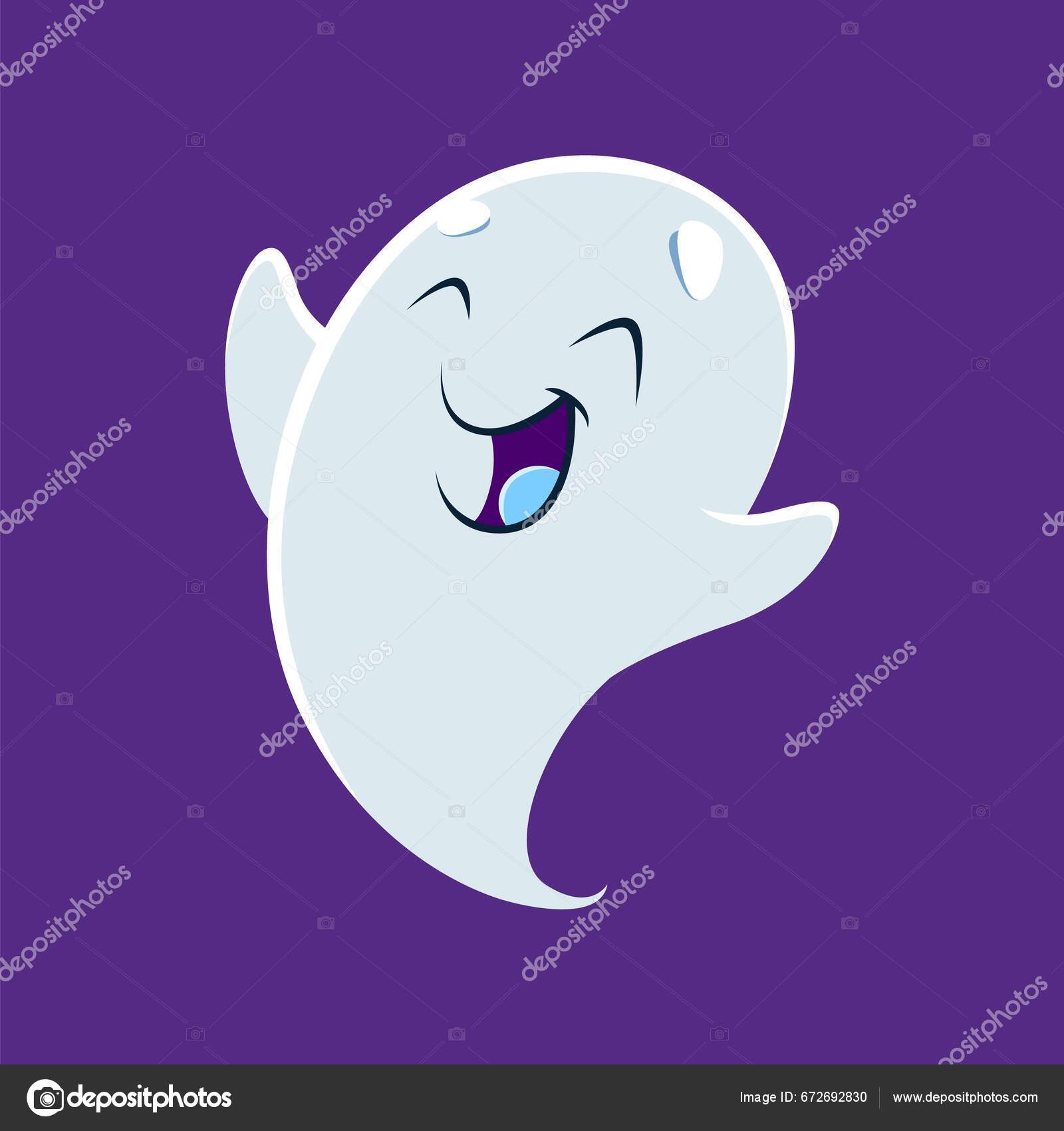 Cartoon Cute Kawaii Halloween Ghost Monster Character Adorable