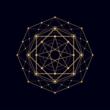 Simya kutsal işareti izole edilmiş geometrik boho dövme ikonu. Vektör efsanesi ve meditasyon işareti, gizemli esrarengiz sembol, bohem sihirli mistik kabile şekli