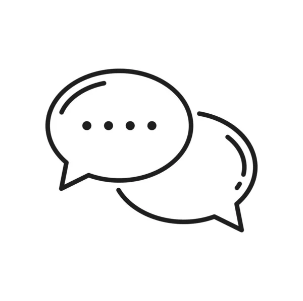 Message Dialog Doodle Speech Bubble Abstract Memo Vector Chat Box — Stock Vector