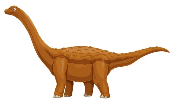 Personaje Dibujos Animados Dinosaurios Opistocelicaudia Dinosaurio Era Jurásica Lagarto Extinto — Archivo Imágenes Vectoriales