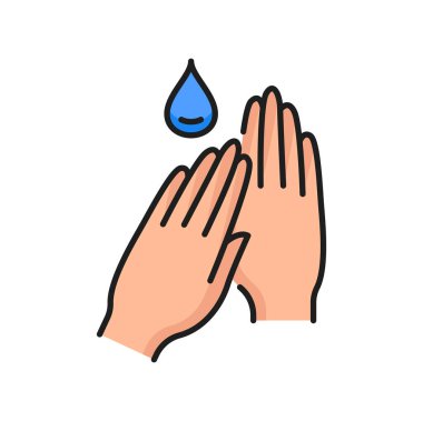 El kremi nemlendirici cilt bakımı ikonu. Vücut hijyeni ya da dermatoloji tedavisi, eller kozmetik ürünleri ana hatlı vektör sembolü. Cilt bakımı nemlendirici krem ya da losyon anahat işareti