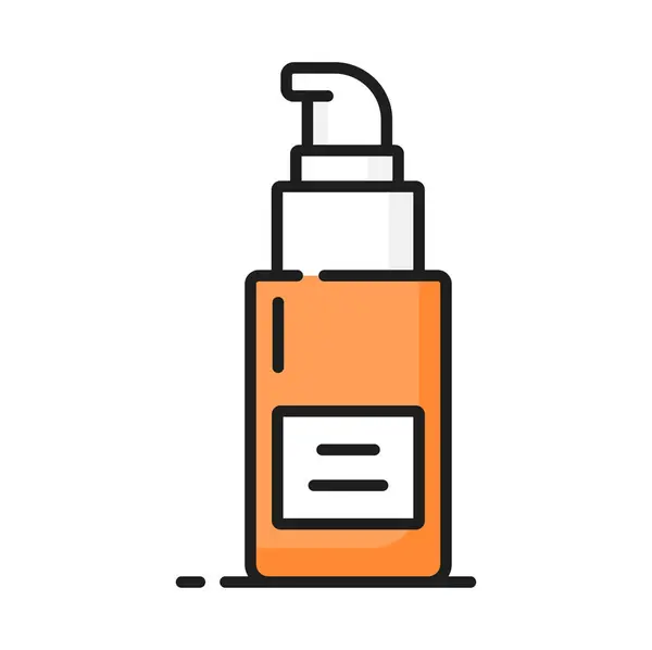 Moisturizing Lotion Cream Skin Care Line Icon Body Hygiene Cosmetics — Stock Vector