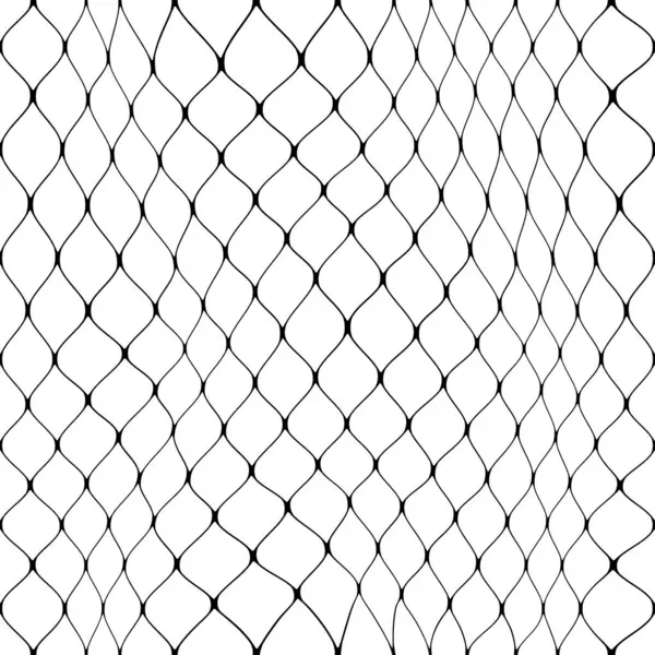 Fischernetz Nahtlose Muster Oder Netzhintergrund Mit Maschennetz Aus Fischerseil Vektor — Stockvektor