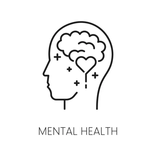 Mental Health Psychological Disorder Problem Icon Cognitive Disorder Mental Health — Stock Vector