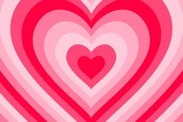Amor Corazón Túnel Fondo Para San Valentín Boda Diseño Romántico — Archivo Imágenes Vectoriales