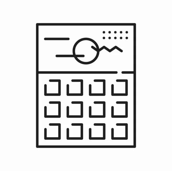 Monat Oder Jahr Kalender Isolierte Umrisssymbole Vektorkalender Mit Terminpiktogramm Web — Stockvektor