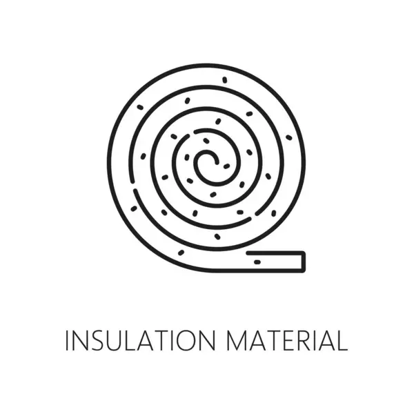 Mineral Wool Wall Thermal Insulation Building House Wall Thermal Isolation — Stock Vector
